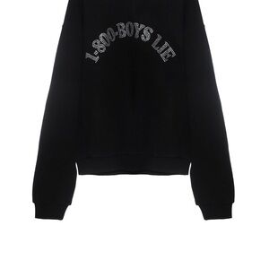 Black Graphic Sweatshirt